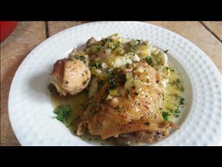 Southern Smothered Chicken with Mashed Potatoes. 